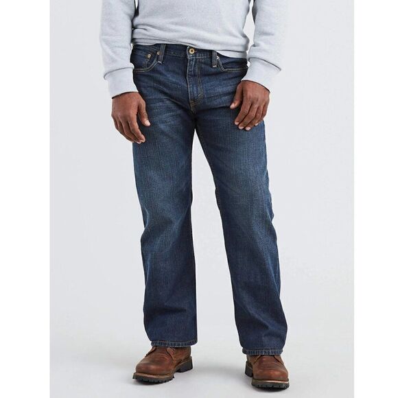 EUC Levi's Men's 569 Loose Straight Fit Blue Denim Jeans - Picture 1 of 6